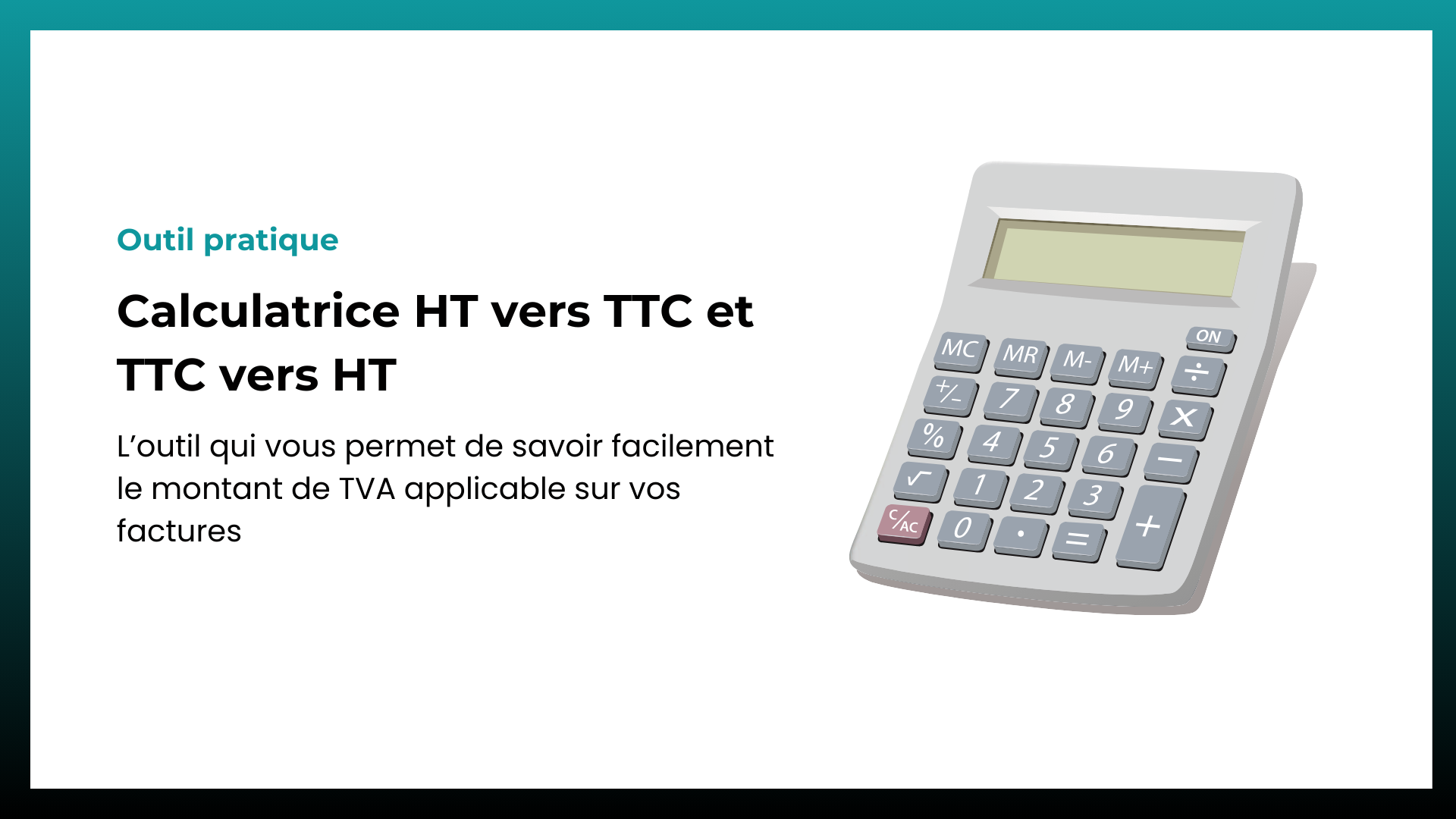Générateur ht vers ttc