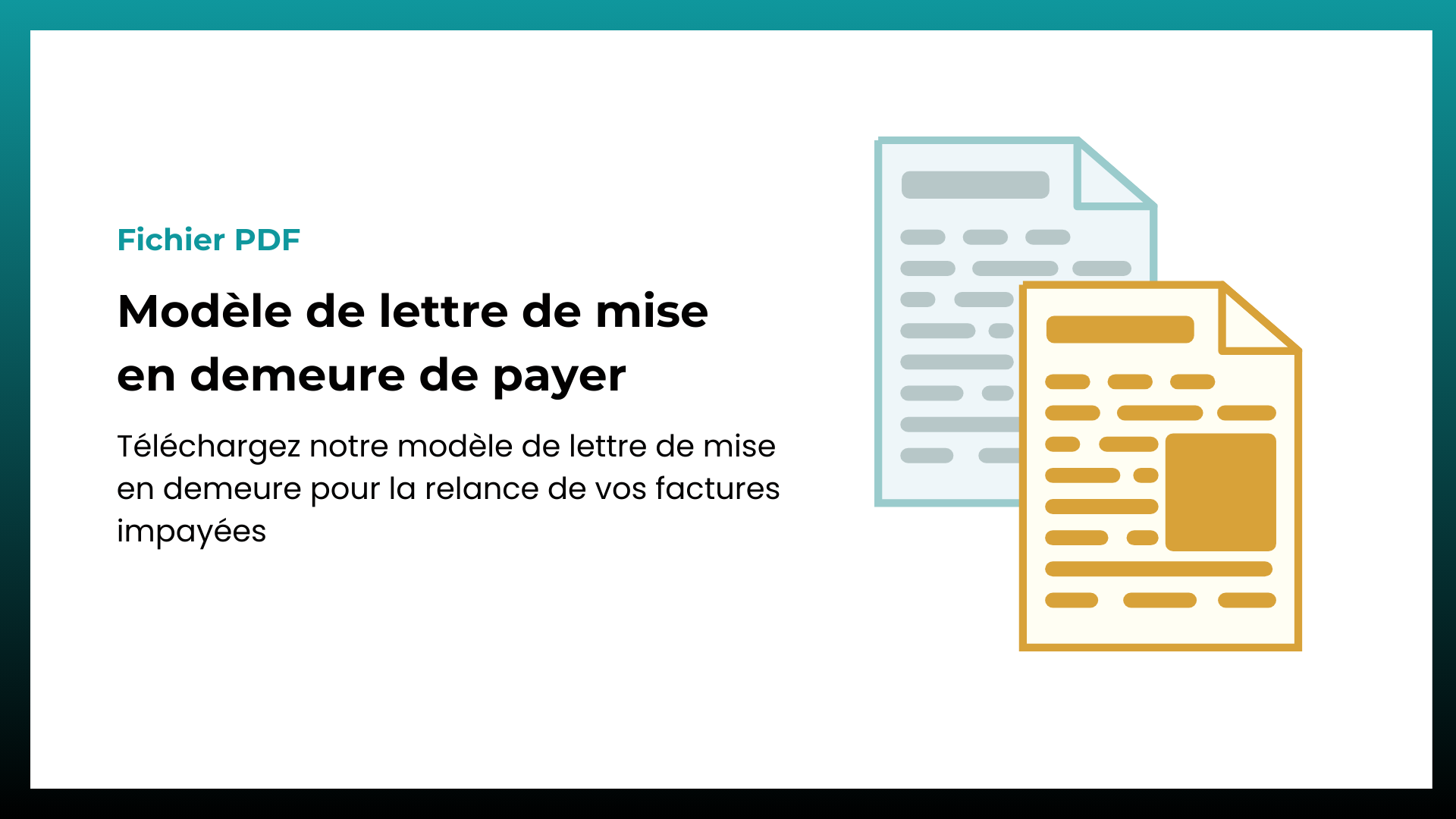 Mise en demeure exemple